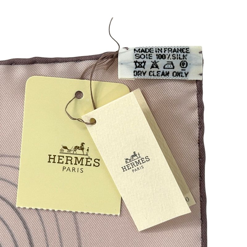 HERMES Scarf Carre 90 24 Faubourg 24 Faubourg Ladies Brand Silk Pink Elegant