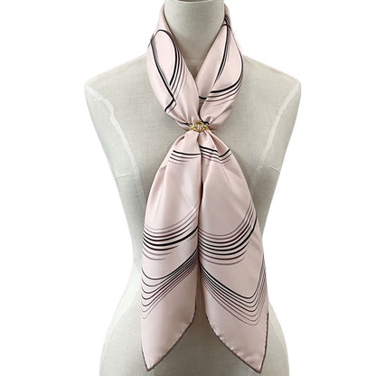HERMES Scarf Carre 90 24 Faubourg 24 Faubourg Ladies Brand Silk Pink Elegant