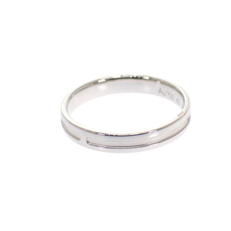 HERMES Empreinte No 9 Ring 18kwhite Gold 18K White Gold #49 Women's