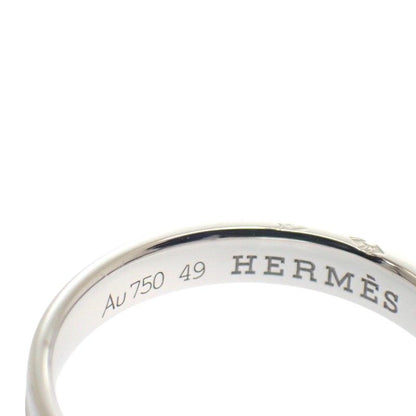 HERMES Empreinte No 9 Ring 18kwhite Gold 18K White Gold #49 Women's