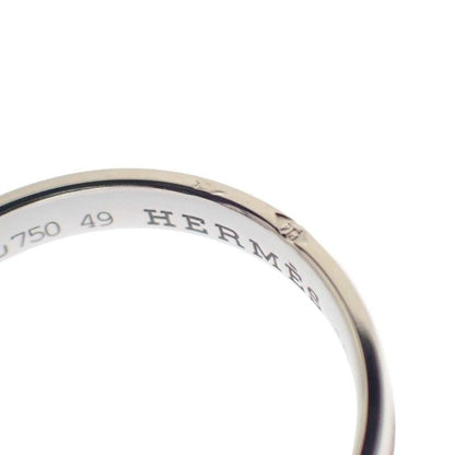 HERMES Empreinte No 9 Ring 18kwhite Gold 18K White Gold #49 Women's