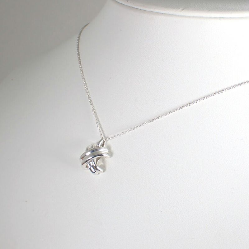 Tiffany & Co 925 Signature- Cross Pendant J132-13