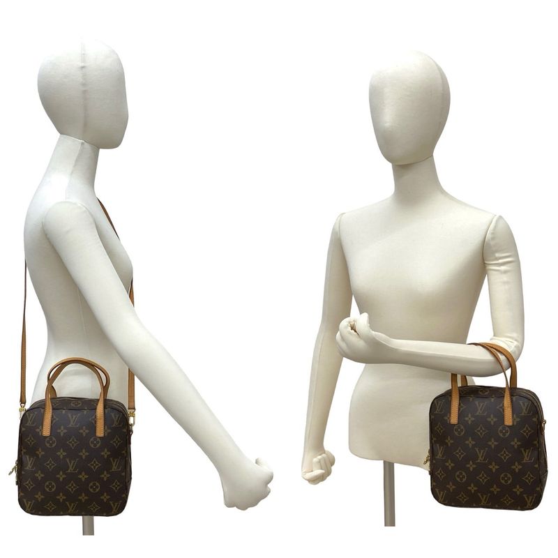 Louis Vuitton Spontini Monogram Leather 2way Handbag Shoulder Bag Brown 319-5