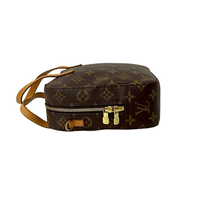 Louis Vuitton Spontini Monogram Leather 2way Handbag Shoulder Bag Brown 319-5