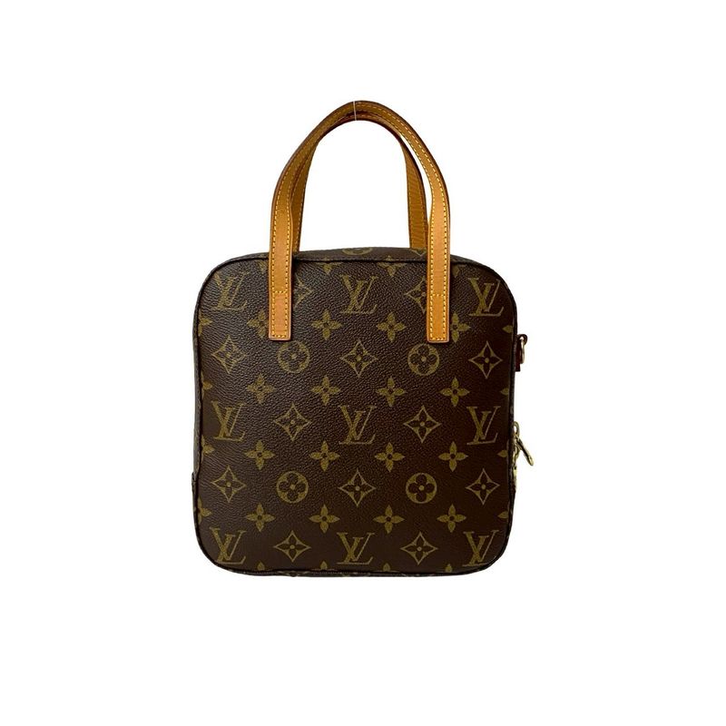 Louis Vuitton Spontini Monogram Leather 2way Handbag Shoulder Bag Brown 319-5