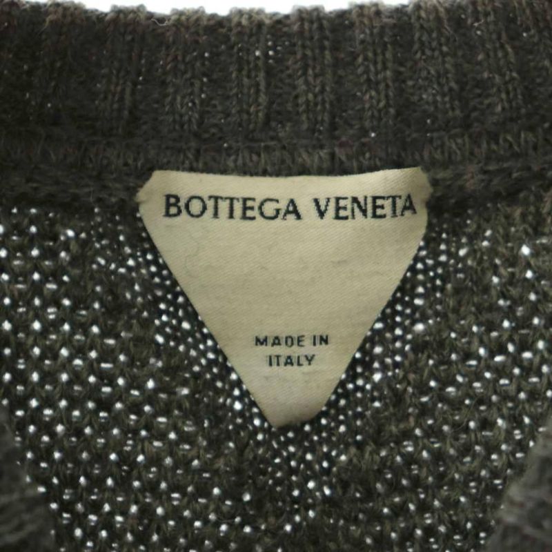 BOTTEGA VENETA Woolcle Neck Knit Sweatshirt XS Gray 721293 DO - OS - SH