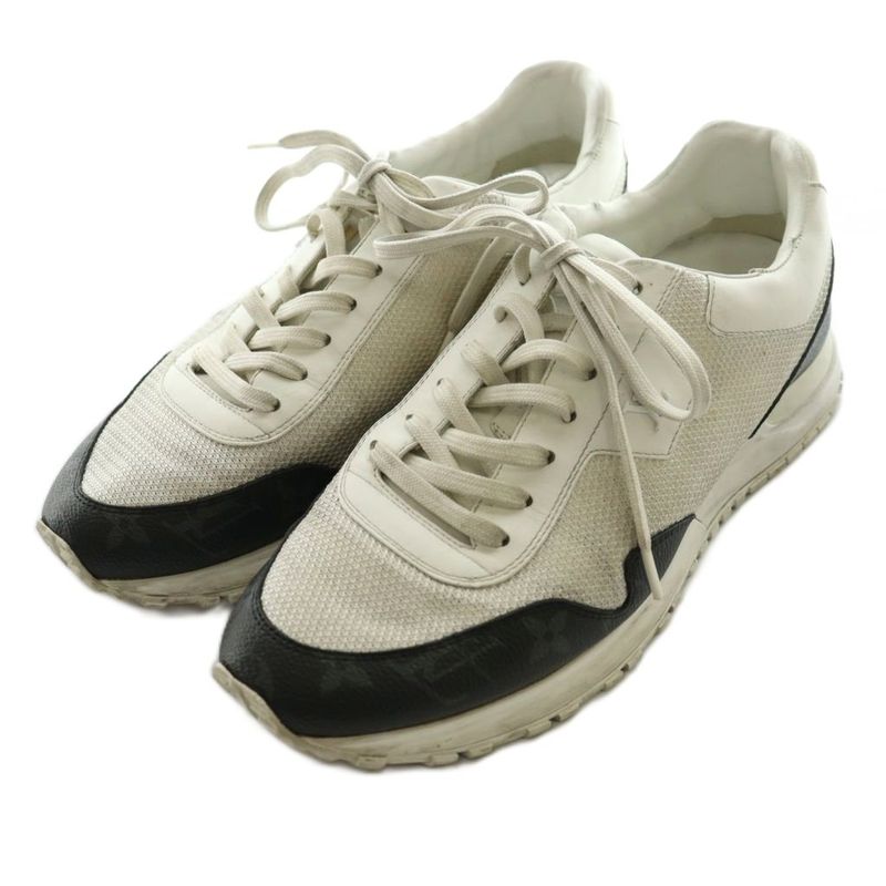 Louis Vuitton Run Away Line Sneakers- 5.5 White Black SS - OS