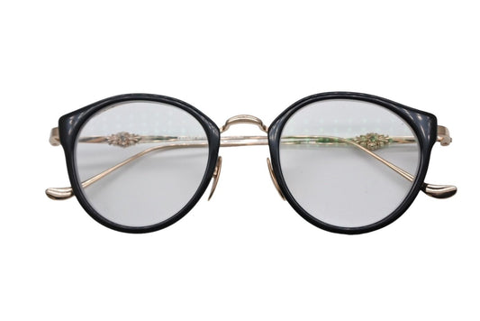 Chrome Hearts Dig Big Sunglasses Eyewear 45 Floral Cross Black Gold