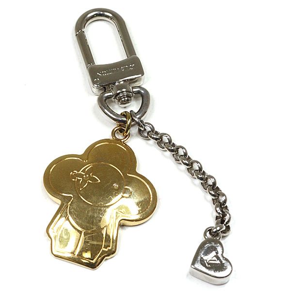 Louis Vuitton Chain-vivienne BFF Key Holder Bag Charm Metal Gold Silver- M00835