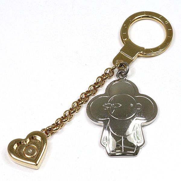 Louis Vuitton Chain-vivienne BFF Key Holder Bag Charm Metal Gold Silver- M00835