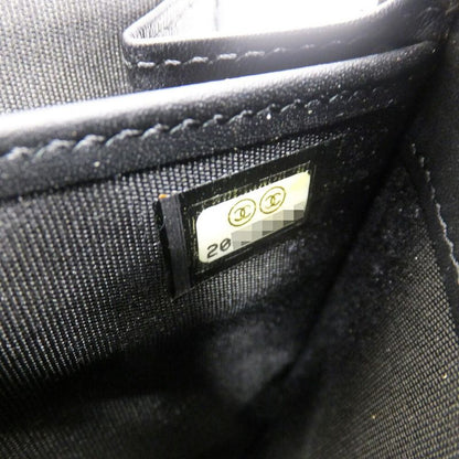 CHANEL Long Wallet Matelasse Round Zipper-black Silver-hardware