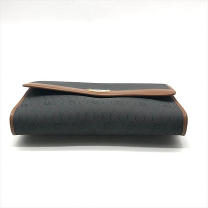 Dior Chain Shoulder Bag Clutch Vintage Leather Black