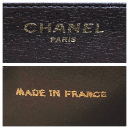 Chanel CC Logo Mini Quilted Push Lock Chain Shoulder Bag Beige Lambskin