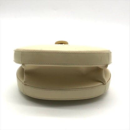 Loewe Vintage Anagram Mini Round Hand Bag Leather Beige Bag