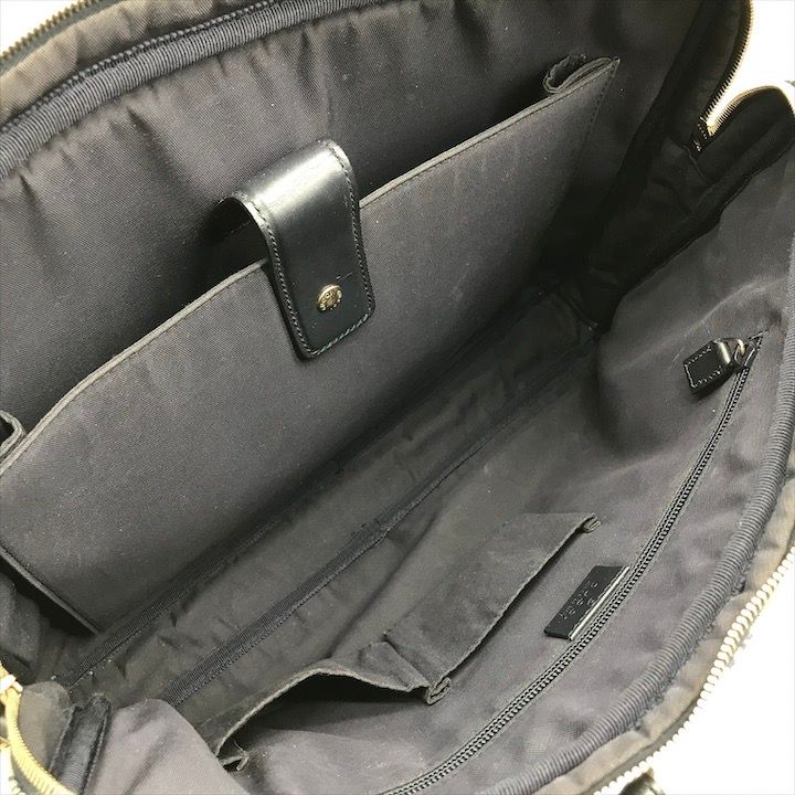 Gucci GG Canvas Business Bag 2-Way Bag Sherry Line Navy Bag