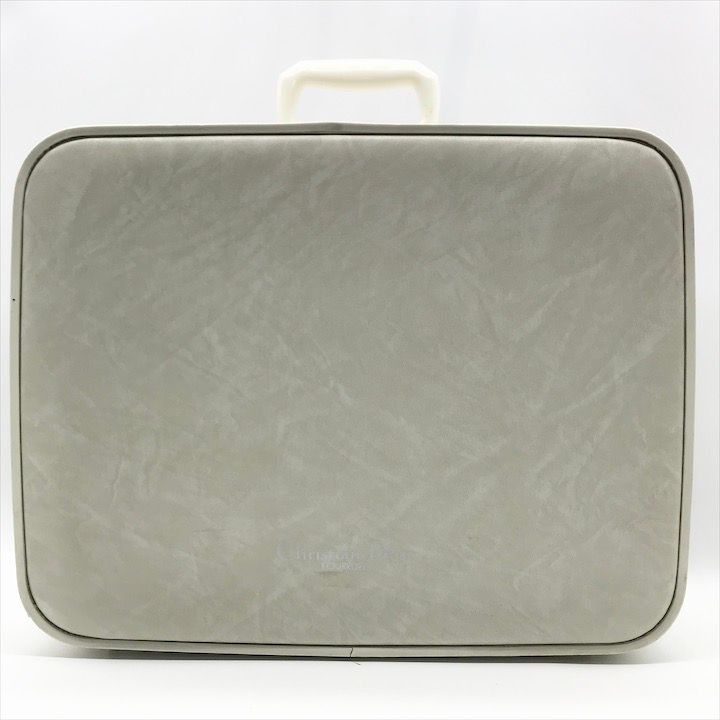 Dior Trunk Attache Case Travel Bag Vintage White