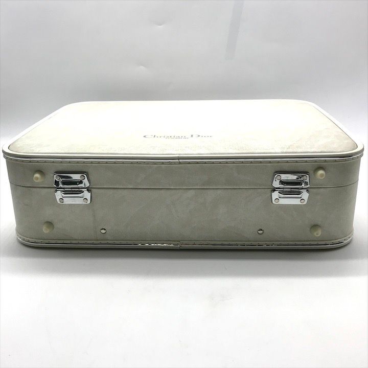 Dior Trunk Attache Case Travel Bag Vintage White