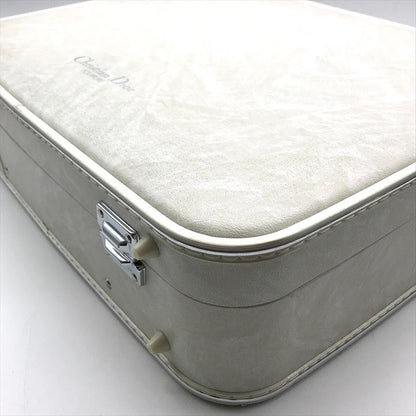 Dior Trunk Attache Case Travel Bag Vintage White