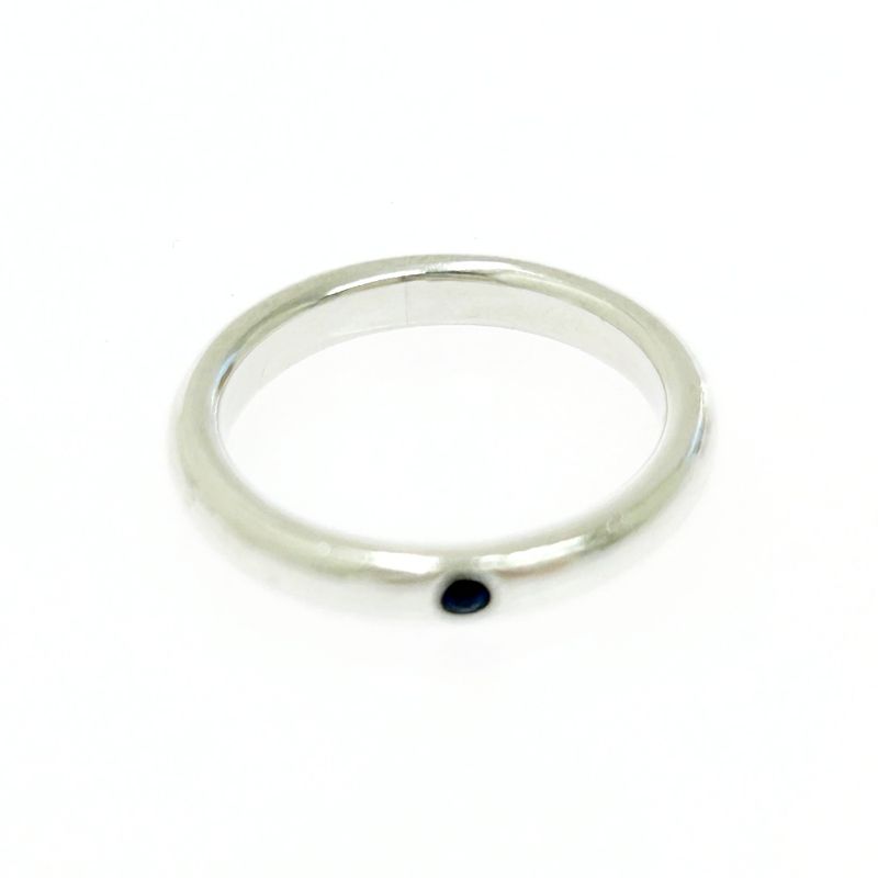 Tiffany & Co Tiffany & Co Silver Stacking Band 1P Ring 2.3g Blue 925 Engraved