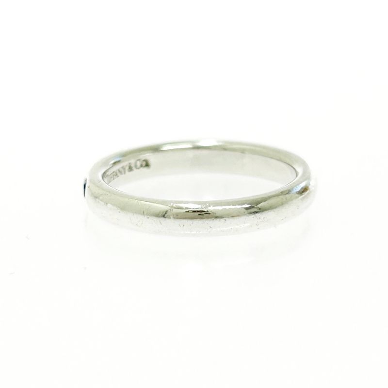 Tiffany & Co Tiffany & Co Silver Stacking Band 1P Ring 2.3g Blue 925 Engraved