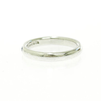 Tiffany & Co Tiffany & Co Silver Stacking Band 1P Ring 2.3g Blue 925 Engraved
