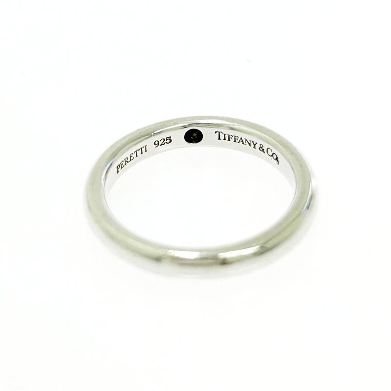Tiffany & Co Tiffany & Co Silver Stacking Band 1P Ring 2.3g Blue 925 Engraved