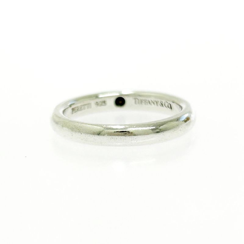 Tiffany & Co Tiffany & Co Silver Stacking Band 1P Ring 2.3g Blue 925 Engraved