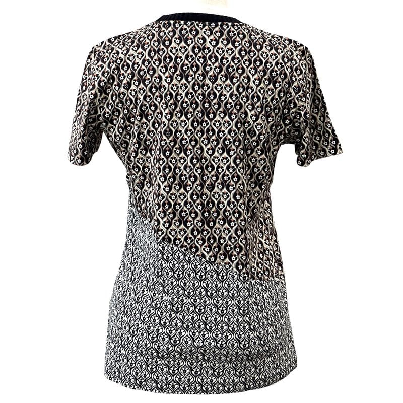 Louis Vuitton T-shirt Women's Brand Short Sleeve T-shirt Cotton Brown L Flower