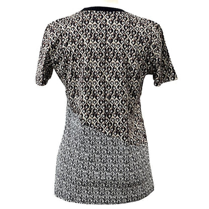 Louis Vuitton T-shirt Women's Brand Short Sleeve T-shirt Cotton Brown L Flower