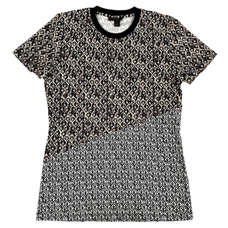 Louis Vuitton T-shirt Women's Brand Short Sleeve T-shirt Cotton Brown L Flower