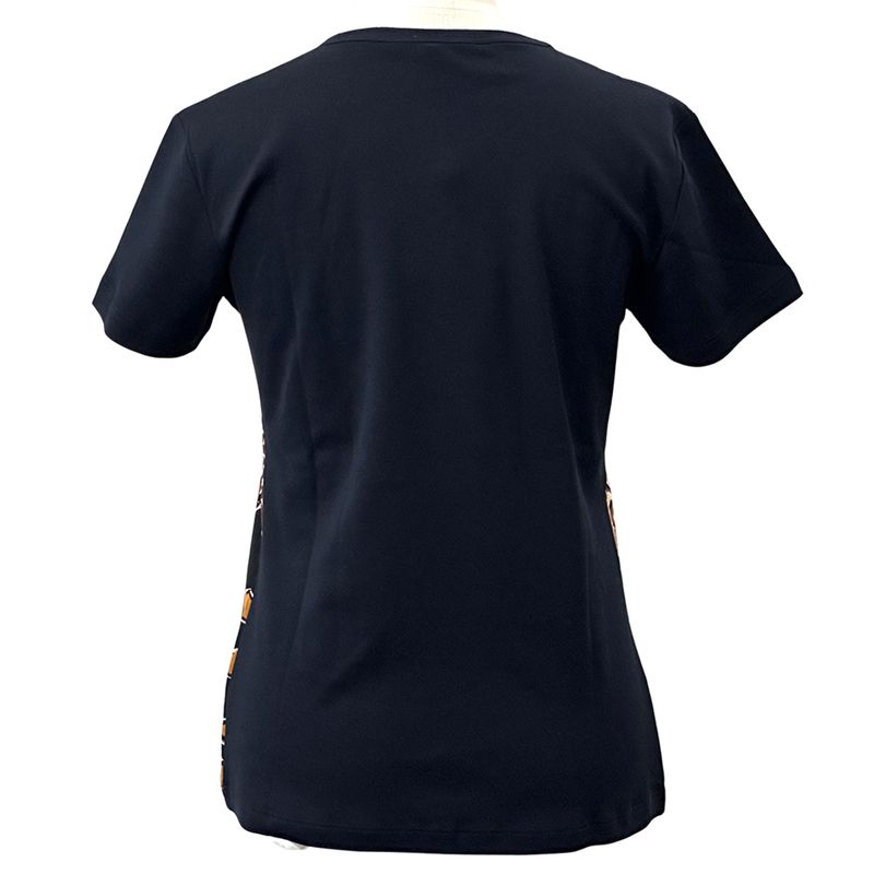 Louis Vuitton T-shirt Women's Brand Short Sleeve T-shirt Cotton Navy Multicolor