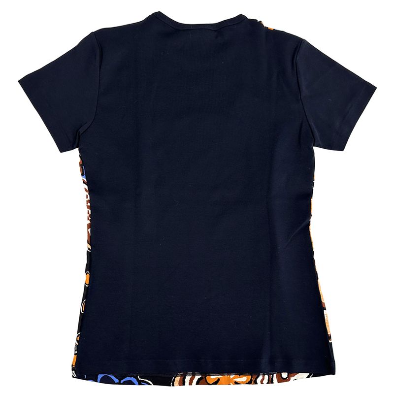 Louis Vuitton T-shirt Women's Brand Short Sleeve T-shirt Cotton Navy Multicolor