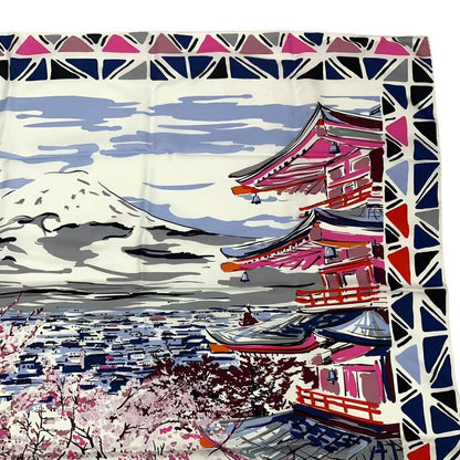 PRADA Scarf Silk Arakurayama Sengen Park Multicolor - Box Included