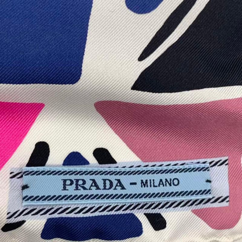 PRADA Scarf Silk Arakurayama Sengen Park Multicolor - Box Included