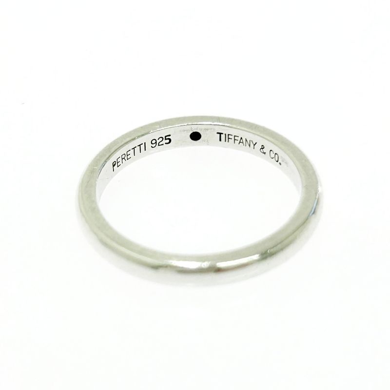 Tiffany & Co Tiffany & Co Silver Stacking Band 1P Ring 2.5g Red 925 Engraved