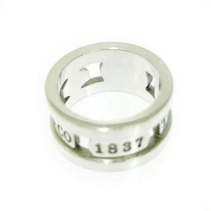 Tiffany & Co Tiffany & Co Silver - 1837 Element Ring 7.5g 925 Engraved 521962