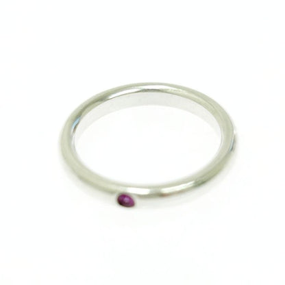 Tiffany & Co Tiffany & Co Silver Stacking Band 1P Ring 2.5g Pink 925 Engraved