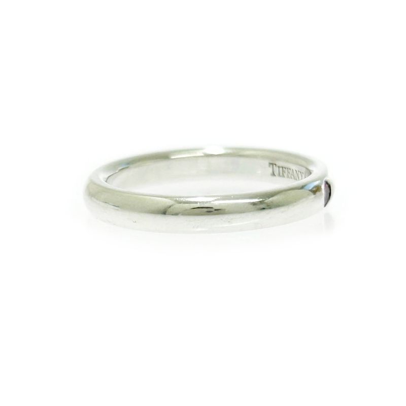 Tiffany & Co Tiffany & Co Silver Stacking Band 1P Ring 2.5g Pink 925 Engraved