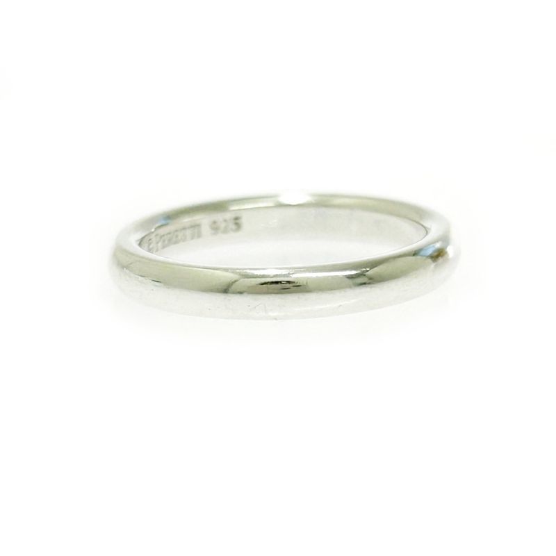 Tiffany & Co Tiffany & Co Silver Stacking Band 1P Ring 2.5g Pink 925 Engraved