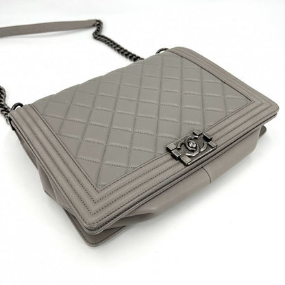 CHANEL Shoulder Bag Women's Matelasse Large Beautiful CHANEL Coco Mark Shoulder