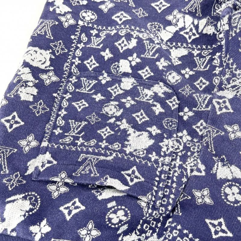 Louis Vuitton Setup Men's Monogram Bandana Sweat Parka Short Sleeve Bouffe Di