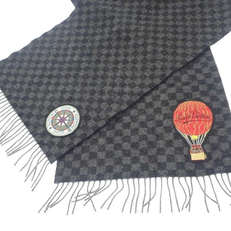 Louis Vuitton Echarpe Damier Graphite Map M75901 Muffler - Wool Alpaca Black
