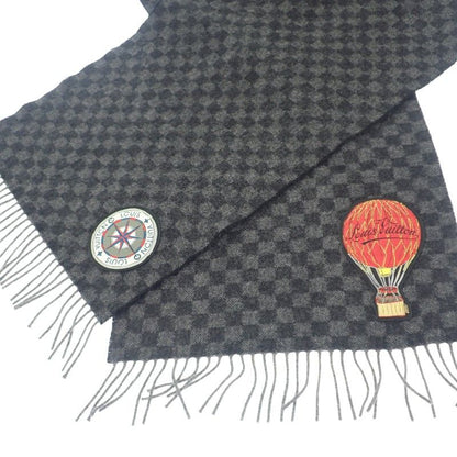 Louis Vuitton Echarpe Damier Graphite Map M75901 Muffler - Wool Alpaca Black