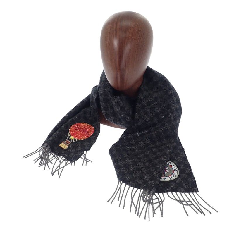 Louis Vuitton Echarpe Damier Graphite Map M75901 Muffler - Wool Alpaca Black
