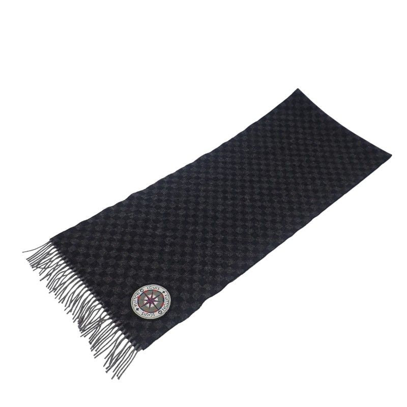 Louis Vuitton Echarpe Damier Graphite Map M75901 Muffler - Wool Alpaca Black
