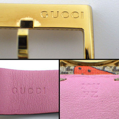 GUCCI Watch G Timeless 126.4 Beige GG Supreme Strawberry Pattern Fabric Dial GP