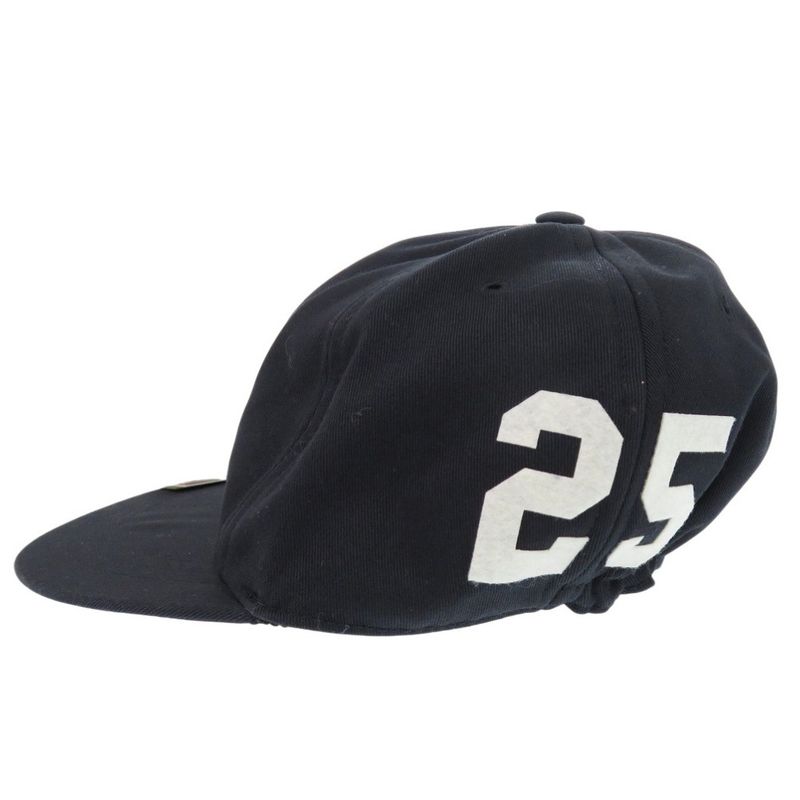 GUCCI Logo Baseball Cap 751400 Hat Cotton Black 0522 GUCCI
