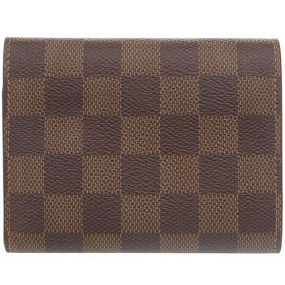 Louis Vuitton Portefeuille Victorine Damier N41659 IC Tag Red Brown Trifold