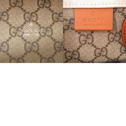 GUCCI Print Medium Tote 772144 2way Canvas Leather Beige 0852 GUCCI