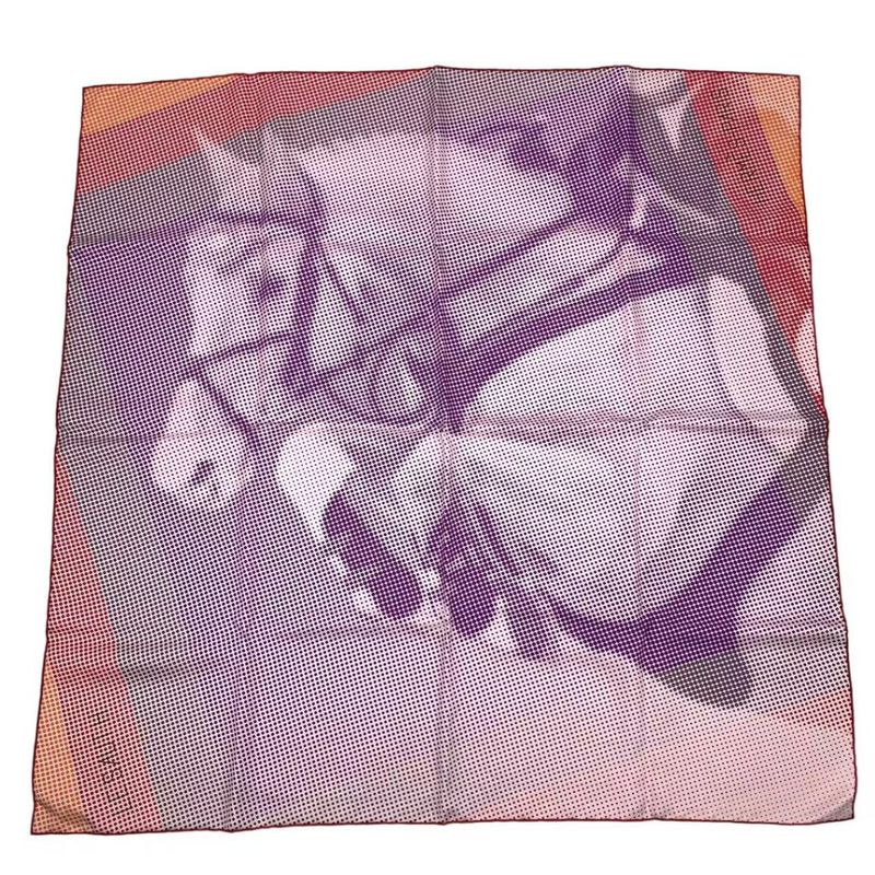 Limited Edition HERMES Scarf Silk Carre 90 Le Saut H Multicolor - Box Included